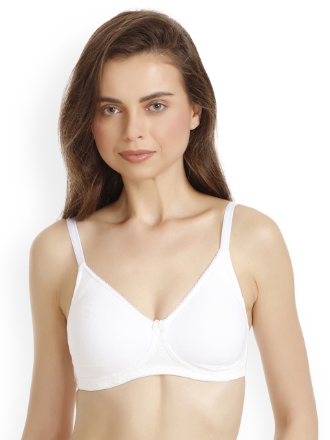 

Zivame White Solid Non-Wired Lightly Padded Everyday Bra ZI1664FASHWHITE