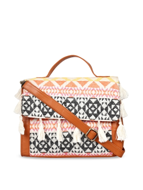 

ZAREGARE Multicoloured Woven Design Sling Bag, Multi