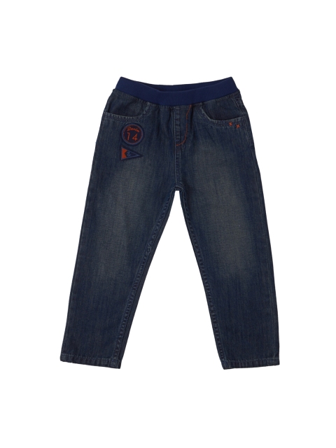 

TALES & STORIES Boys Blue Regular Fit Mid-Rise Clean Look Jeans