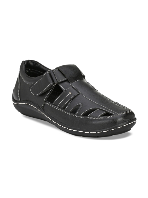 

Sir Corbett Men Black Shoe-Style Sandals