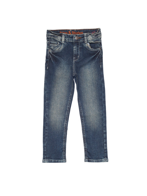 

TALES & STORIES Boys Blue Slim Fit Mid-Rise Clean Look Jeans