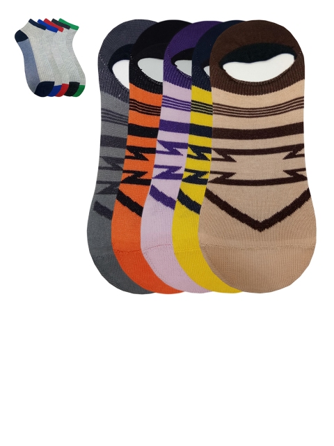 

Fontana Unisex Pack of 10 Multicoloured Shoe Liners & Ankle-Length Socks, Multi