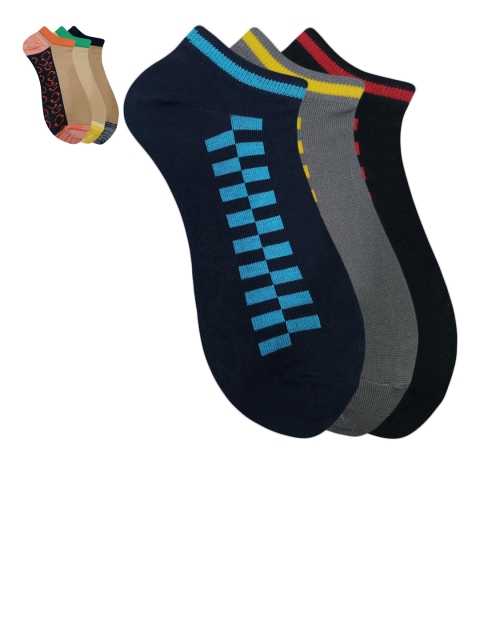 

Fontana Unisex Pack of 6 Assorted Ankle-Length Socks