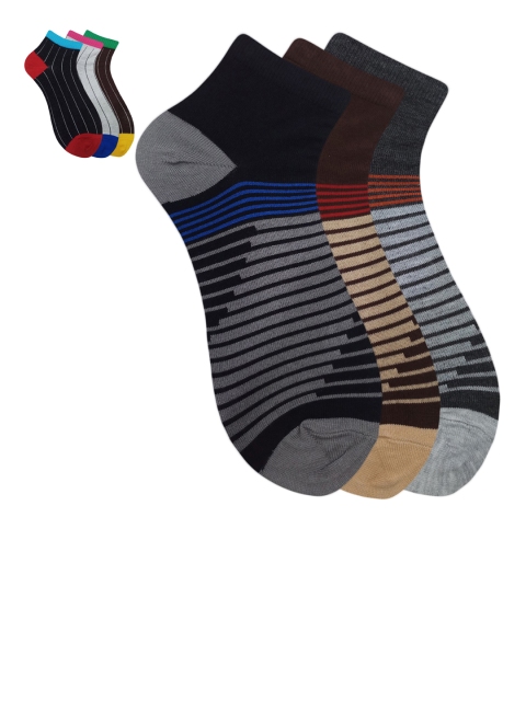

Fontana Unisex Pack of 6 Assorted Ankle-Length Socks