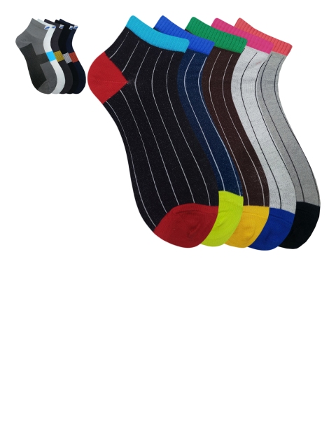 

Fontana Unisex Pack of 10 Ankle-Length Socks, Multi