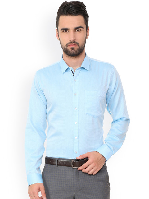 

Van Heusen Men Blue Slim Fit Solid Formal Shirt