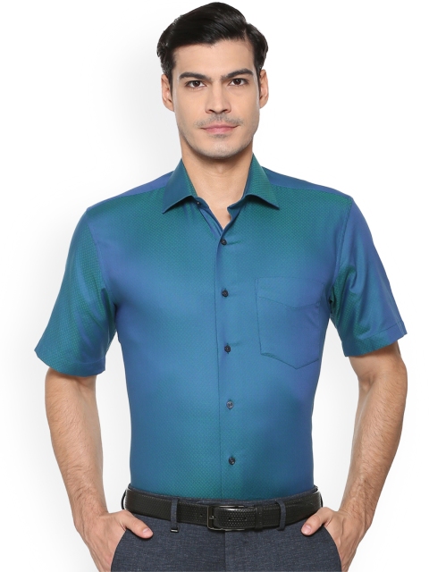 

Van Heusen Men Blue Regular Fit Solid Formal Shirt