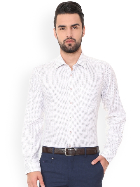 

Van Heusen Men White Regular Fit Printed Formal Shirt