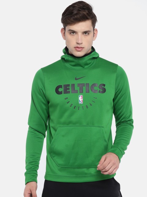 

Nike Men Green & Black Printed AS BOS M NK SPOTLGHT HOODIE PO Sweatshirt