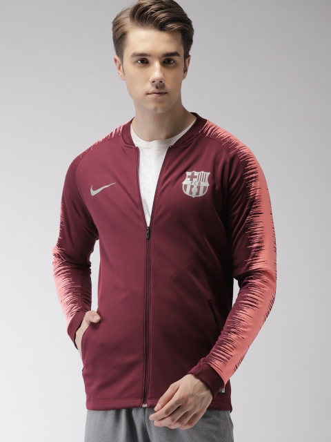 

Nike Men Maroon Standard Fit FCB M NK ANTHM Sporty Jacket