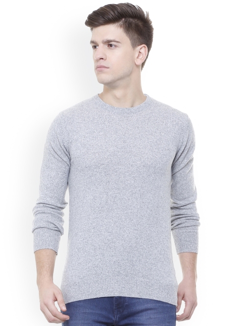 

Allen Solly Men Grey Solid Pullover