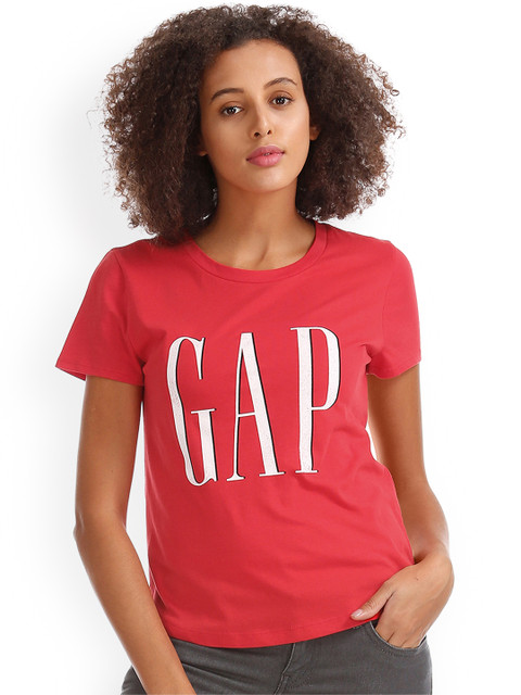 

GAP Women Americana Logo T-shirt, Red