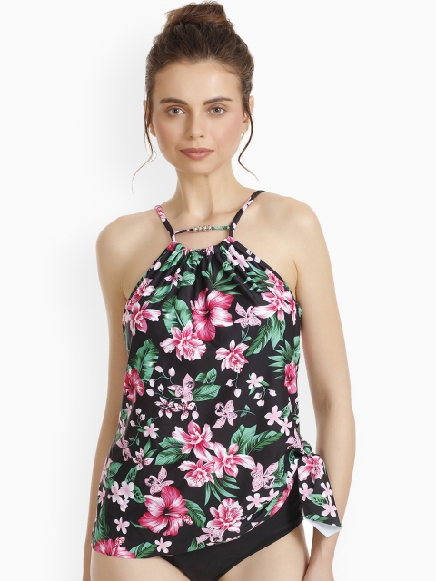 

Zivame Women Green Floral Print Tankini Set ZI8004FASH