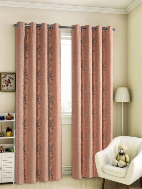 

Deco Window Dusty Pink & Grey Set of 2 Patterned Door Curtains