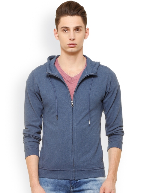 

Van Heusen Sport Men Blue Solid Hooded Sweatshirt