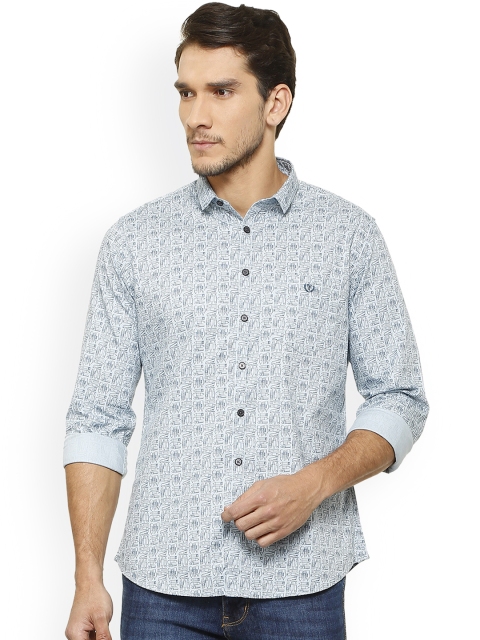 

Van Heusen Sport Men Blue Slim Fit Printed Casual Shirt