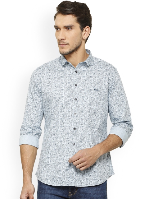 

Van Heusen Sport Men Blue Slim Fit Printed Casual Shirt