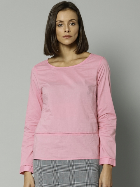 

Marks & Spencer Women Pink Solid Styled Back Top