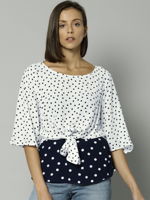 

Marks & Spencer Women White Printed Top