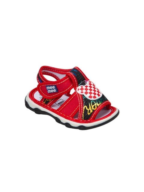 

MeeMee Girls Red & Black Comfort Sandals