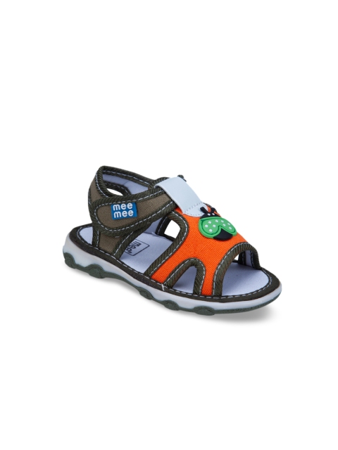 

MeeMee Boys Brown & Orange Comfort Sandals