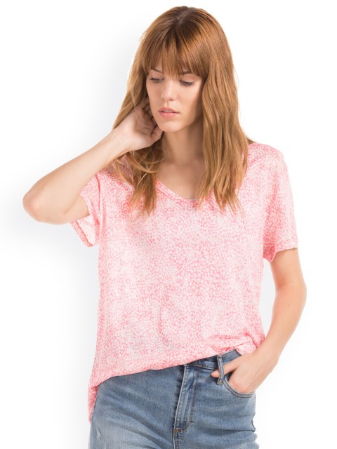 

GAP Women Pink Printed Top