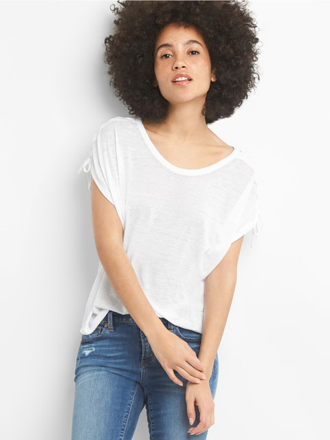 

GAP Women White Solid Top
