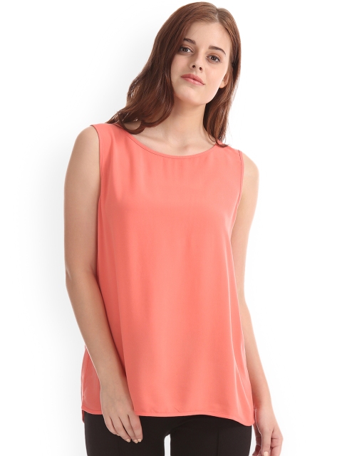 

GAP Women Pink Sleeveless Petal Back Top