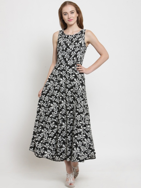 

Latin Quarters Women Off-White Printed Maxi Dress
