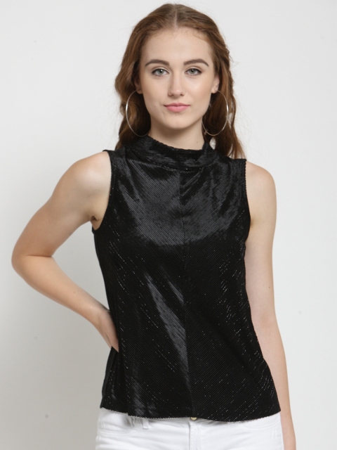 

Latin Quarters Women Black Solid Top