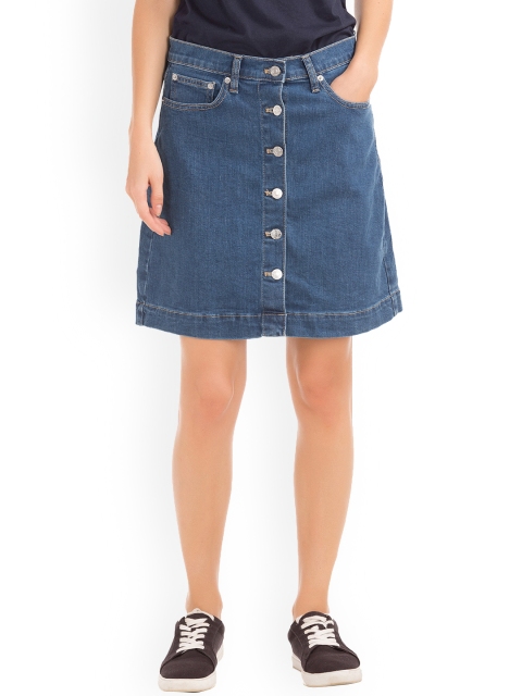

GAP Women Blue 1969 Denim Mini Skirt