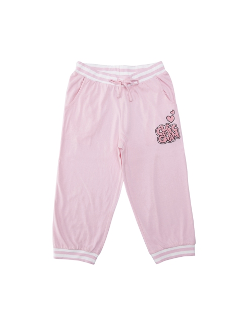 

POPPERS by Pantaloons Girl's Pink Straight-Fit Joggers