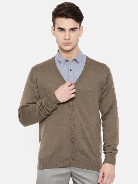 

Raymond Men Brown Solid Cardigan
