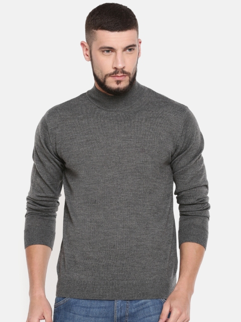 

Raymond Men Charcoal Grey Solid Pullover