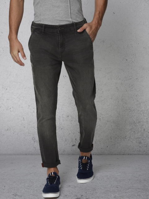 

Ecko Unltd Men Charcoal Grey Slim Fit Mid-Rise Clean Look Stretchable Jeans