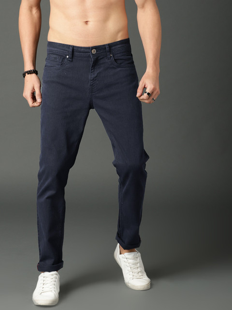 

Roadster Men Navy Blue Slim Tapered Fit Mid-Rise Clean Look Stretchable Jeans