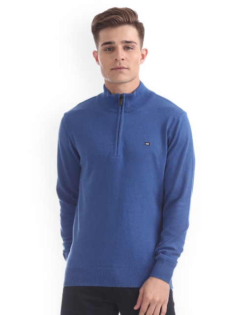 

Arrow Sport Men Blue Solid Pullover