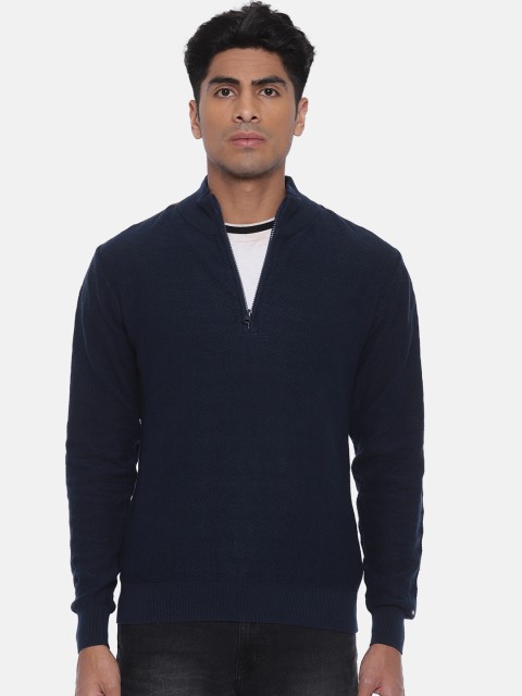 

Arrow Sport Men Navy Blue Solid Pullover