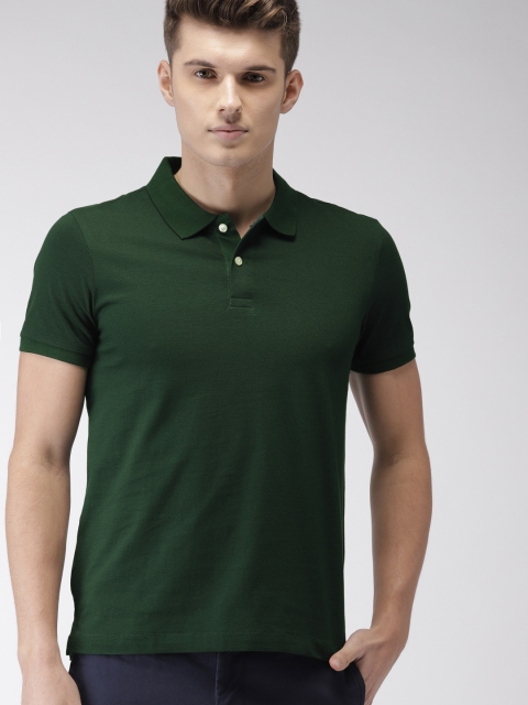 

Arrow Sport Men Green Printed Polo Collar T-shirt