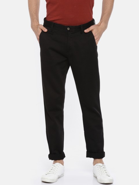 

Arrow Sport Men Black Chrysler Fit Solid Trousers