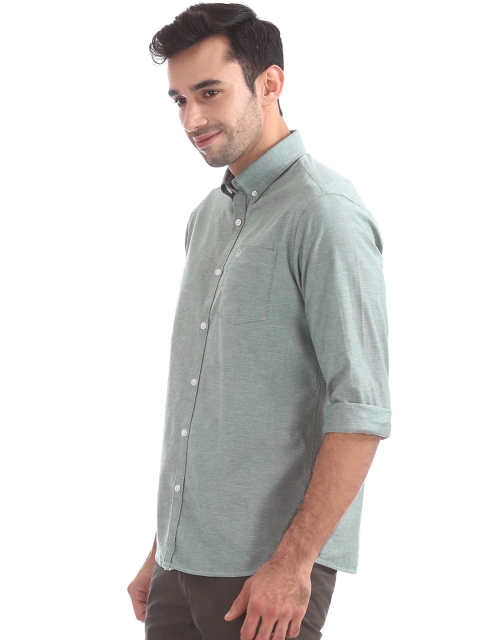 

Arrow Sport Men Green Slim Fit Solid Casual Shirt