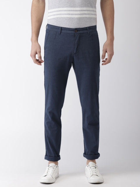 

Arrow Sport Men Navy Blue Chrysler Tapered Fit Solid Chinos