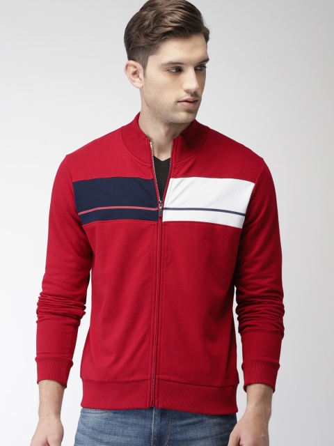 

Arrow Sport Men Red Solid Sweatshirt