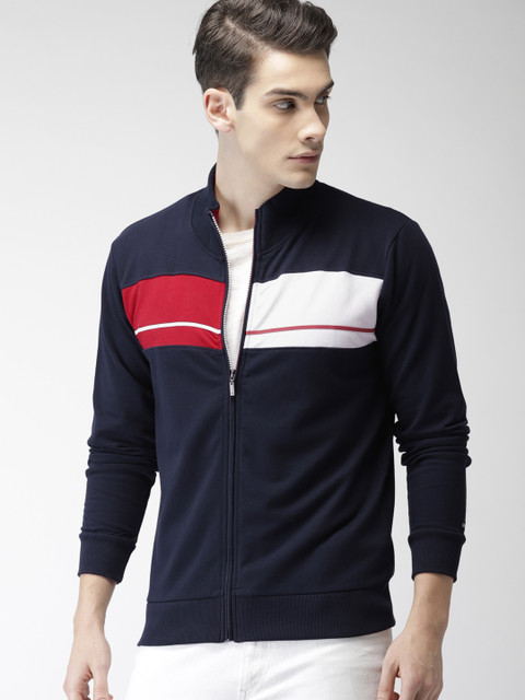 

Arrow Sport Men Navy Solid Sweatshirt, Navy blue