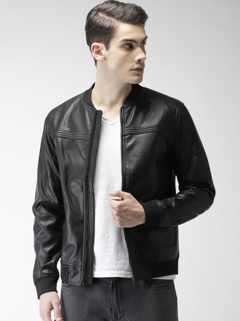 

Arrow Sport Men Black Solid Bomber