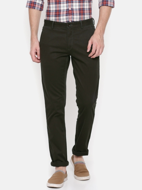 

Arrow Sport Men Olive Green Chrysler Slim Fit Solid Chinos