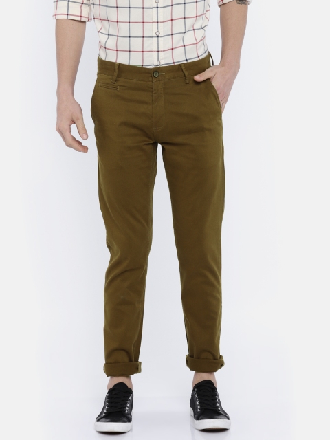 

Arrow Sport Men Brown Slim Fit Solid Regular Trousers