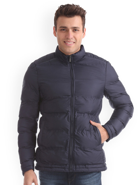 

Arrow Sport Men Blue Solid Puffer Jacket