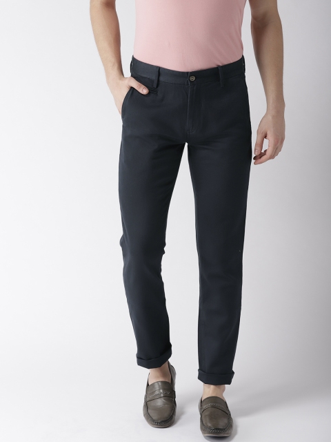 

Arrow Sport Men Navy Blue Chrysler Slim Fit Solid Chinos