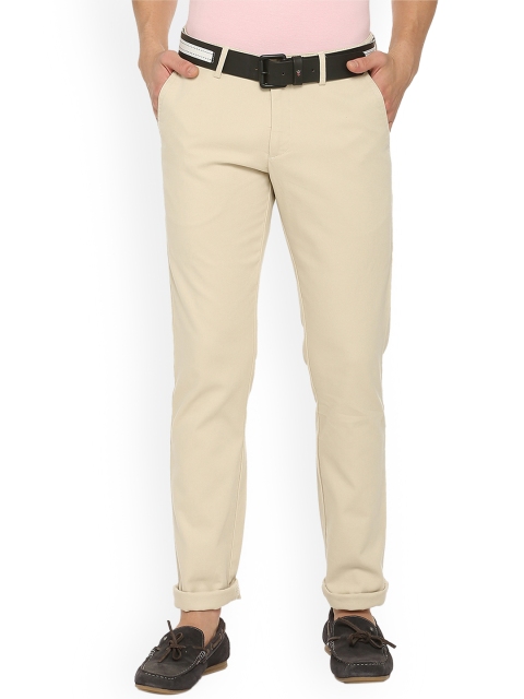 

Allen Solly Men Khaki Slim Fit Solid Regular Trousers